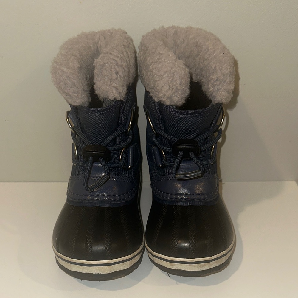 Sorel Kids Snow Boots - Black and Blue